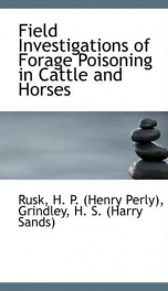 field investigations of forage poisoning in cattle and horses_cover