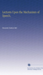 lectures upon the mechanism of speech_cover