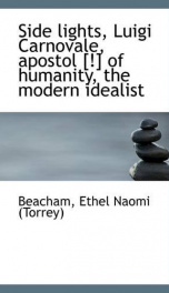 side lights luigi carnovale apostol of humanity the modern idealist_cover
