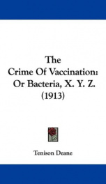 the crime of vaccination or bacteria x y z_cover