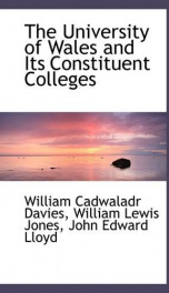 the university of wales and its constituent colleges_cover