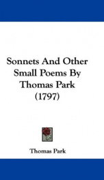 sonnets and other small poems_cover