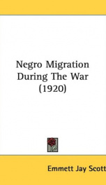 Negro Migration during the War_cover