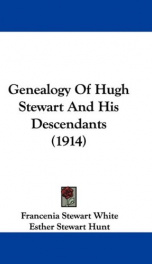 genealogy of hugh stewart and his descendants_cover