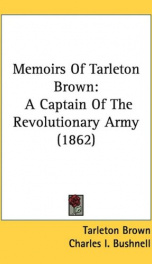 memoirs of tarleton brown a captain of the revolutionary army_cover