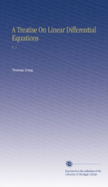 a treatise on linear differential equations_cover