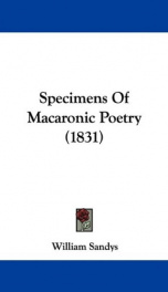 specimens of macaronic poetry_cover