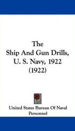 the ship and gun drills u s navy 1922_cover