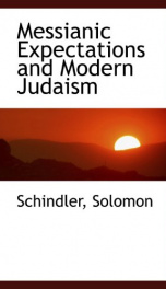 messianic expectations and modern judaism_cover