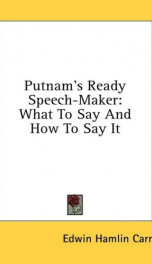 putnams ready speech maker what to say and how to say it_cover