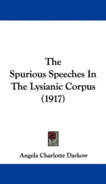 the spurious speeches in the lysianic corpus_cover