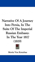 narrative of a journey into persia in the suite of the imperial russian embassy_cover