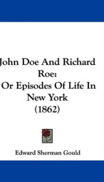 john doe and richard roe or episodes of life in new york_cover