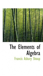 the elements of algebra_cover