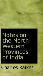 notes on the north western provinces of india_cover