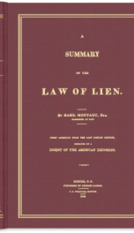 a summary of the law of lien_cover
