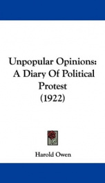 unpopular opinions a diary of political protest_cover