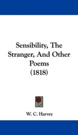 sensibility the stranger and other poems_cover