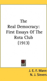 the real democracy first essays of the rota club_cover