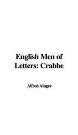 English Men of Letters: Crabbe_cover