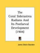 the coral siderastrea radians and its postlarval development_cover