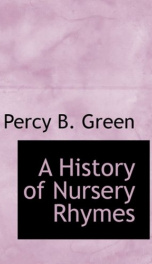 A History of Nursery Rhymes_cover