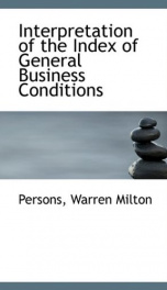 interpretation of the index of general business conditions_cover