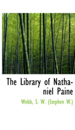 the library of nathaniel paine_cover