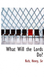 what will the lords do_cover