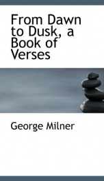 from dawn to dusk a book of verses_cover