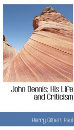 john dennis his life and criticism_cover