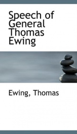 speech of general thomas ewing_cover
