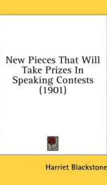 new pieces that will take prizes in speaking contests_cover