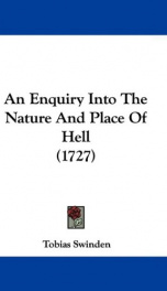 an enquiry into the nature and place of hell_cover