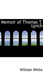 memoir of thomas t lynch_cover