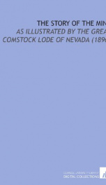 the story of the mine as illustrated by the great comstock lode of nevada_cover
