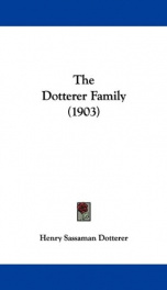 the dotterer family_cover