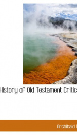 history of old testament criticism_cover