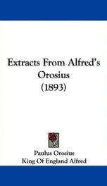 extracts from alfreds orosius_cover