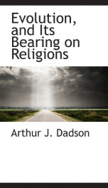 evolution and its bearing on religions_cover