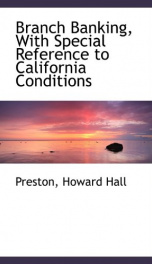 branch banking with special reference to california conditions_cover