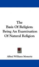 the basis of religion being an examination of natural religion_cover