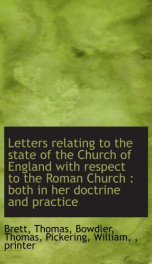 letters relating to the state of the church of england with respect to the roman_cover