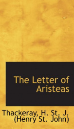 the letter of aristeas_cover