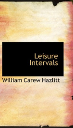 leisure intervals_cover