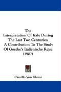 the interpretation of italy during the last two centuries a contribution to the_cover