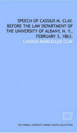 speech of cassius m clay before the law department of the university of albany_cover