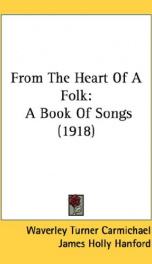 from the heart of a folk a book of songs_cover