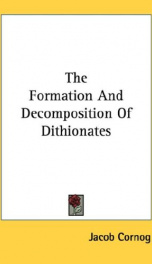 the formation and decomposition of dithionates_cover