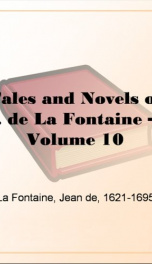 tales and novels of j de la fontaine volume 10_cover